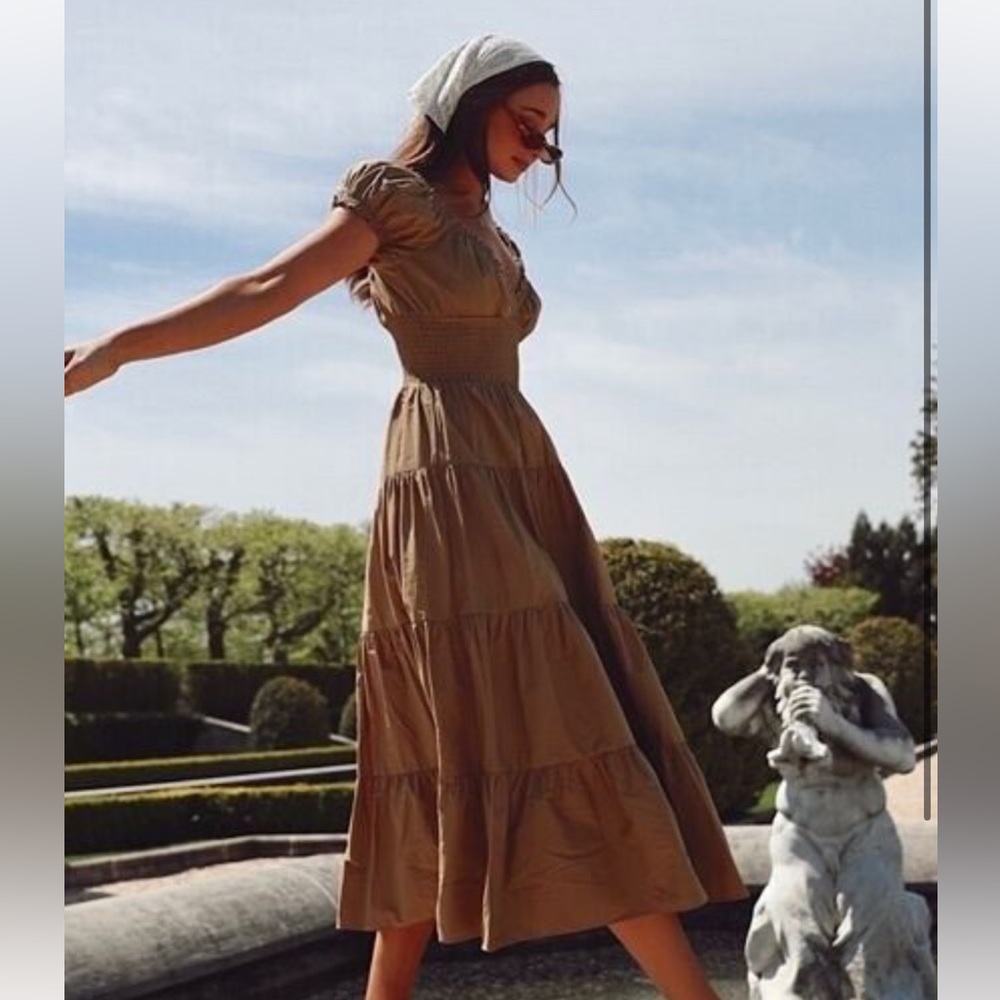 Danielle Bernstein tiered maxi dress size small